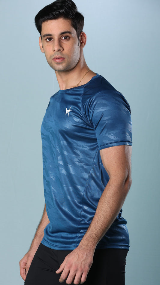 Active T-Shirt MuscleFit AquaBlue